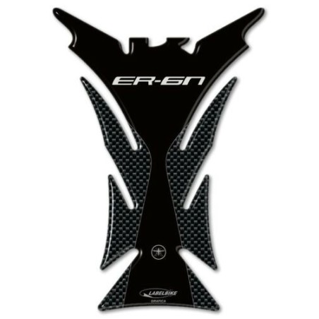 ADESIVO 3D GEL PROTEZIONE serbatoio CARBONIO compatibile per moto KAWASAKI ER-6N